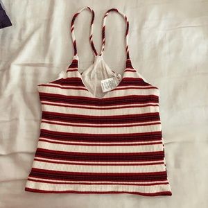 Red White and Blue Striped Tank